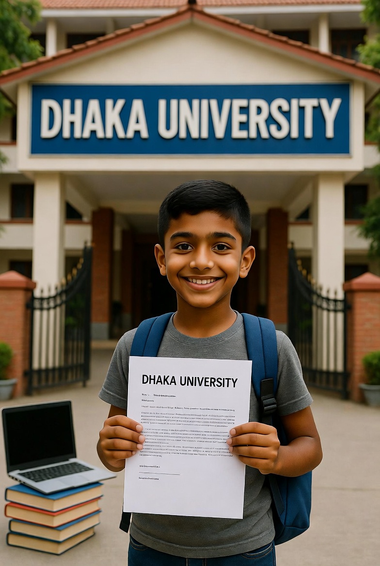 Best university admission tips for Bangladeshi students 2026 – happy student celebrating successful admission to public or private university in Bangladesh